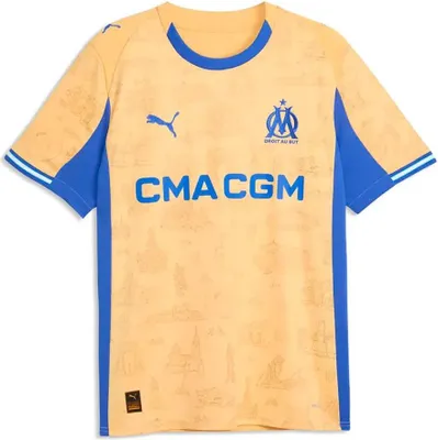 Produktbild von Puma Olympique Marseille Special Edition Replica Kurzarm-t-shirt Gelb L Herren Gelb L