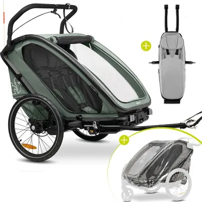 Image de Hauck 3in1 Remorque vélo Sparset Bike N Walk