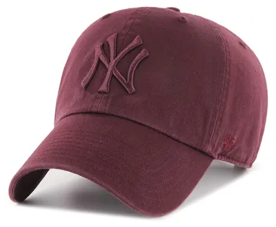 Zdjęcie produktu dla Czapka '47 Brand MLB New York Yankees '47 CLEAN UP, kolor: ciemny marsala