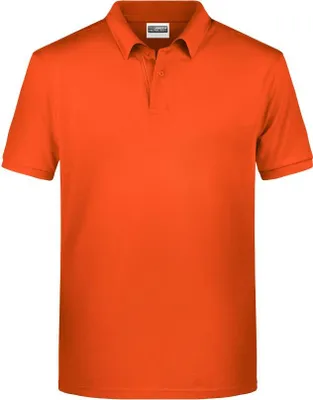 Produktbild von Men's Basic Polo Klassisches Poloshirt dark-orange, Gr. M