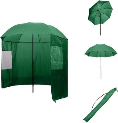 Immagine prodotto di vidaXL Ombrellone da pesca verde 240x210 cm - Ombrelloni e parasole