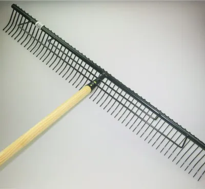 Produktbild von Polar Rasenrechen 60 - 100 cm breit Harke Heurechen 32 - 56 Zinken Laubrechen, Modell:2317 (100 cm breit) mit Stiel