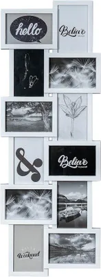 Imagen del producto de Marco blanco para 12 fotografías de 10x15 cm - Amplia galería de fotos tipo collage
