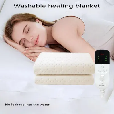 Zdjęcie produktu dla Kołdra elektryczna, miękki polar, regulowana temperatura, biała 161342B-40EUSZ