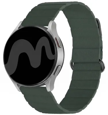 Productafbeelding van imoshion Magnetisch lederen bandje - Universeel 20 mm aansluiting - Groen, AI-gegenereerde afbeelding