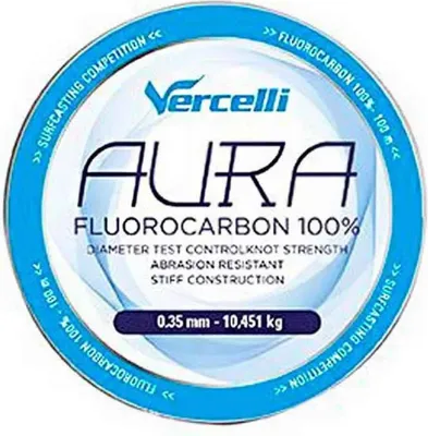 Image de Vercelli Aura 100 M Fluorocarbon Transparent 0,280 mm Transparent 0,280 mm