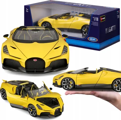 Zdjęcie produktu dla BBURAGO Bugatti Mistral 1:18, Model super pojazdu, Wstępnie zmontowany, 1:18, Bugatti Mistral, Każda płeć, Metal, Plastik