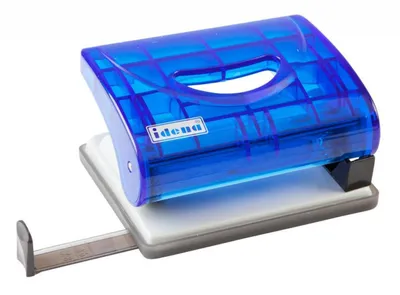 Produktbild von Idena Locher transluzent bis 16 Blatt blau