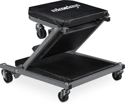 Produktbild von Faltbares gepolstertes Rollbrett 2-in-1 Montagehocker hochbelastbar für Werkstatt