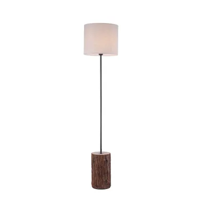 Produktbild von Stehleuchte, Holzdekor, Stoff, H 165 cm