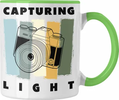 Produktbild von Trendation - Fotograf Tasse Zubehör Fotografie Geschenk Fotografieren Kaffeetasse Geschenkideen Lustige Grafik (Grün)