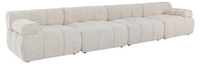 Produktbild von Modulares 5-Sitzer-Sofa aus meliertem Beige-Stoff FACIVIL