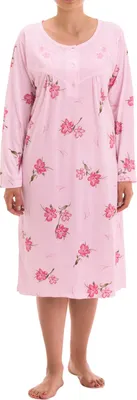 Produktbild von Nachthemd Langarm - Blumen, Farbe:mint, Größe:XL