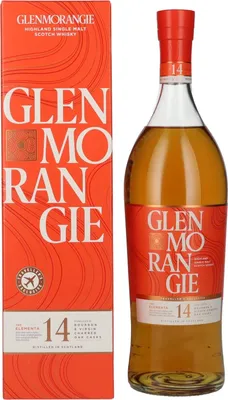 Image de Glenmorangie The ELEMENTA 14 Years Old New Charred Oak Cask Finish 43% Vol. 1l en boîte cadeau