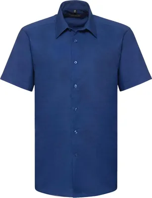 Produktbild von Russel Europe Herren Kurzarm Oxford Hemd, Größe:M, Farbe:Bright Royal