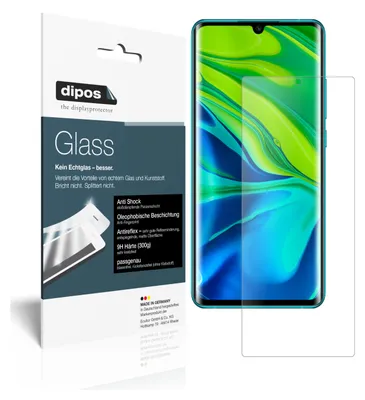 Obrázek produktu pro 2x ochranná fólie pro Xiaomi Mi Note 10 Pro matná - anti-shock 9H fólie dipos Glass plastové sklo