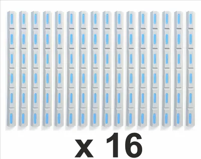 Produktbild von Marina Grey 8 Set mit 16 Stück - Stegfender, Bootsfender zum Schutz von Motorbooten, Booten, Jetskis, Yachten 98x8x6cm SUPERHIT DER SAISON 2024