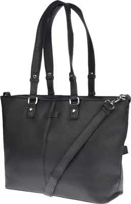 Produktbild von Große Damen Tasche Schultertasche Umhängetasche Crossover Bag Leder Optik Handtasche Schwarz