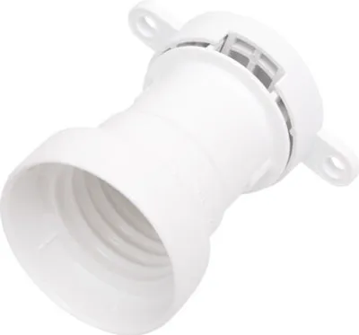 ILLU Montage Fassung E-27 Schraubgewinde - weiß - max 40W für H05RNH2-F1,5 und 2,5
