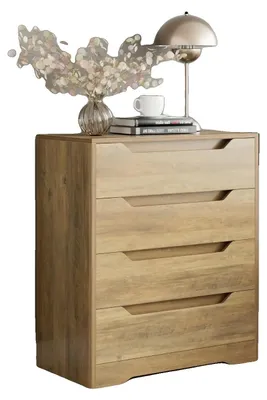 Image de Commode à 4 tiroirs, buffet, design moderne, MULTI