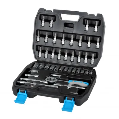 Obrázek produktu pro Sada 46 ks nástrčných hlavic a bitů 1/4", 4-14 mm