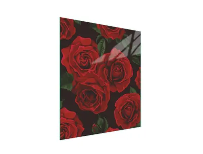 Immagine prodotto di Tagliere in vetro 45x52 rose