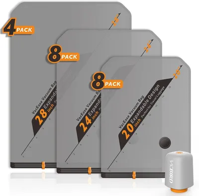 Immagine prodotto di Sacchetti sottovuoto - Set da 20 - 8 x 47 x 64 cm