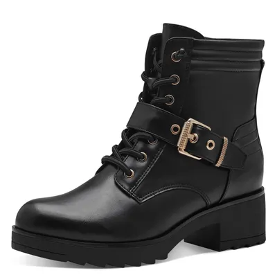 Produktbild von MARCO TOZZI Damen Stiefeletten zum Schnüren mit Blockabsatz mit Reißverschluss,