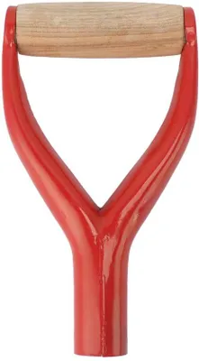 Productafbeelding van ONF3 - Schep met handgreep - Reservehandgreep - Houten handgreep - Rood - Tuingereedschap - Ideaal voor graven en bewerken van de grond - 31 cm binnendiameter