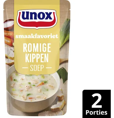 Produktbild von Unox Romige Kippensoep 570 ml – Cremige, herzhafte Hühnersuppe