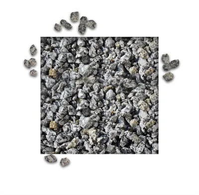 Produktbild von 25 kg Granitsplitt Grau Gartensplitt Ziersplitt Deko Granit Dekoration Splitt 5/8 mm