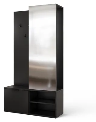 Produktbild von Eingangsmöbel Ondine mit 1 Tür, Schwarz, 100cm