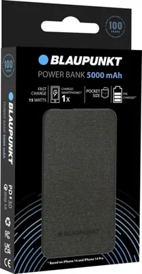 Image de Blaupunkt Powerbank 105PB/1VH 5000 mAh / 2,4 A / 12 W