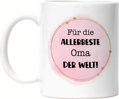 Produktbild von Für die allerbeste Oma der Welt Tasse Stiefoma Weihnachten Muttertag Geburtstag Geschenk