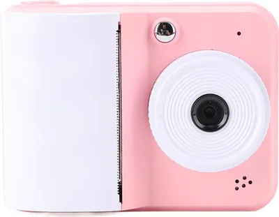 Image de Appareil photo instantané, vidéo HD 1080P, images 48 MP, écran 2,4 pouces, compact, portable, avec papier, rose