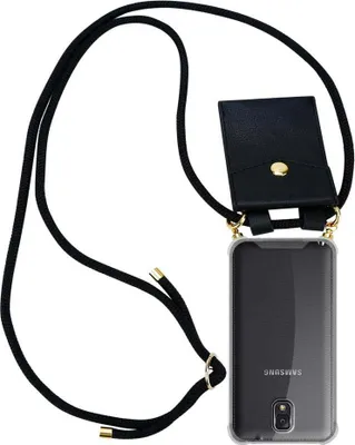 Produktbild von Cadorabo Hülle für Samsung Galaxy NOTE 3 Schutzhülle in Schwarz Handy Kette Silikon Kordel abnehmbares Etui