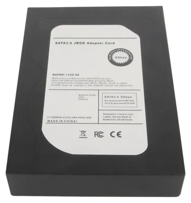Image de Adaptateur JBOD 6 Gbps pour boîtier SSD M.2 SATA à 3,5 pouces SATA 3.0, compatible Windows 7, 8, 10 et 11, pour SSD 2230, 2242, 2260 et 2280