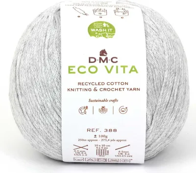 Obrázok produktu pre DMC Eco Vita – ekologická priadza vyrobená z 80 % recyklovanej bavlny a 20 % vlákien, 388, (farba 110)