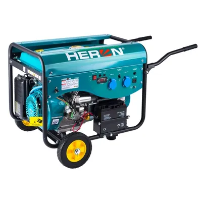 Zdjęcie produktu dla HERON 8896318 Agregat prądotwórczy benzynowo-gazowy (LPG/NG) 13 KM/5,5 kW, rozruch elektryczny