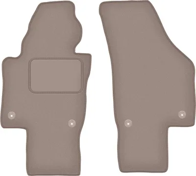 Obrázok produktu pre Velúrové koberčeky do auta pre Volkswagen Passat B6 / B7 USA sedan, kombi (2005-2014) - béžové LUX predné koberčeky (2 ks)