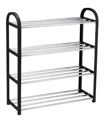 Produktbild von alpina Schuhregal Metall - 4 Ebenen - 50x18,5x57 cm - Metall