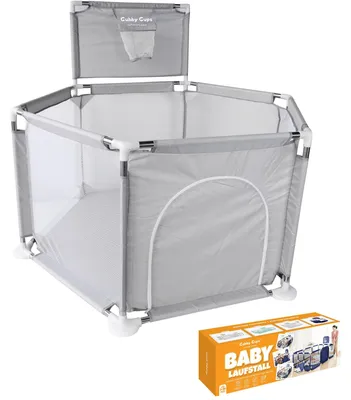 Produktbild von Baby-Spielcenter mit Basketball und Lauflernhilfe, 120 x 120 x 66 cm