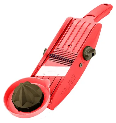Immagine prodotto di TNS 3000 VEGETABLE PLANER Multi-grattugia, affetta cetrioli, taglia julienne "ALL IN ONE" L'originale (ROSSO-NERO)
