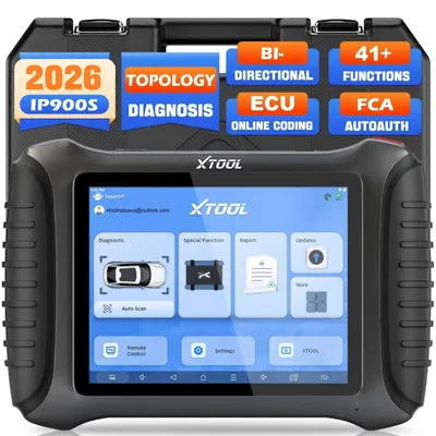 Produktbild von IP900S - Kfz-Diagnosegerät und Schlüsselprogrammierer - ECU-Codierung - Aktive Tests - 38+ Servicefunktionen - FCA-Topologiekarte - OBD-II