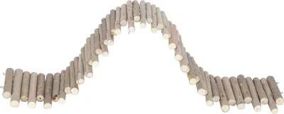 Image de Hamster Clôture en bois Échelle de rat Pont Jouet Bois Cachette naturelle pour petits animaux 40 cm Type