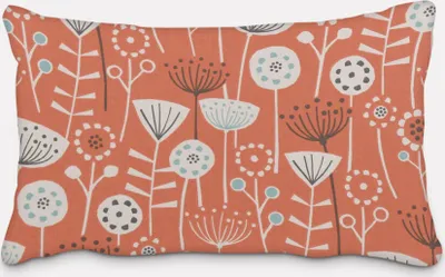 Produktbild von SCHÖNER LEBEN. Kissenhülle Fryett`s Blumen abstrakt orange Größe 40x60cm (HxB) 40x60cm (HxB) Größe