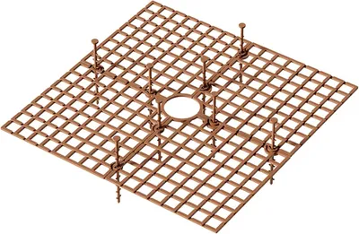 Produktbild von Pflanzenschutzgitter 30 cm, 2 Stück, Quadratisch, Braun, Zuschneidbar, für Blumentöpfe