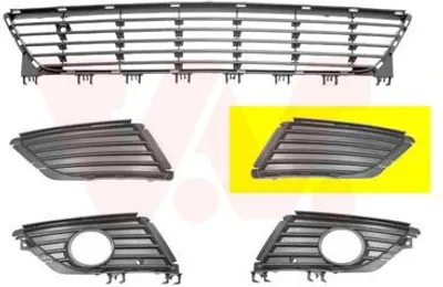 Produktbild von VAN WEZEL Lüftungsgitter Grill Stoßfänger für OPEL Corsa C Schrägheck (X01)