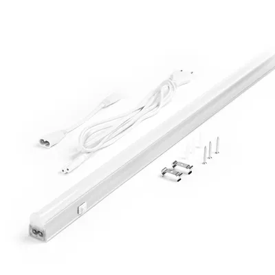 Produktbild von Hi Lite LED Lichtleiste Unterbauleuchte Wien Silber 114cm 15W 1100lm Neutralweiß 4000K mit Schalter