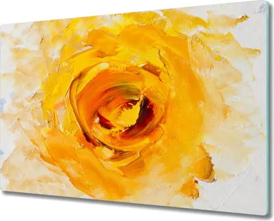 Produktbild von Coloray Herdabdeckplatte 80x52 cm Schneidebrett Kochplattenabdeckung Küchenbrett Hackbrett - Blume Natur